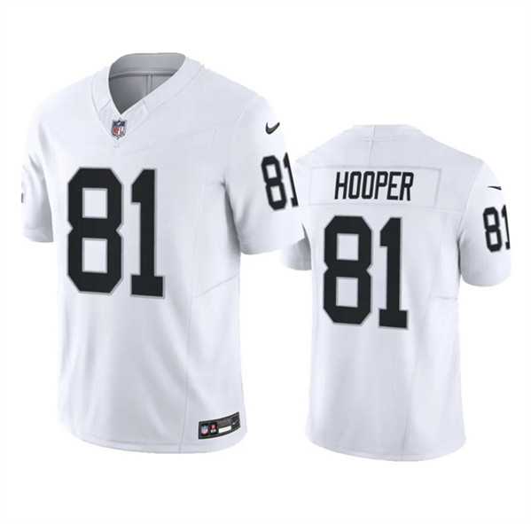 Men & Women & Youth Las Vegas Raiders #81 Austin Hooper White 2023 F.U.S.E. Limited Jersey->las vegas raiders->NFL Jersey